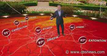 Heat advisories continue across the South with slight relief in metro Atlanta