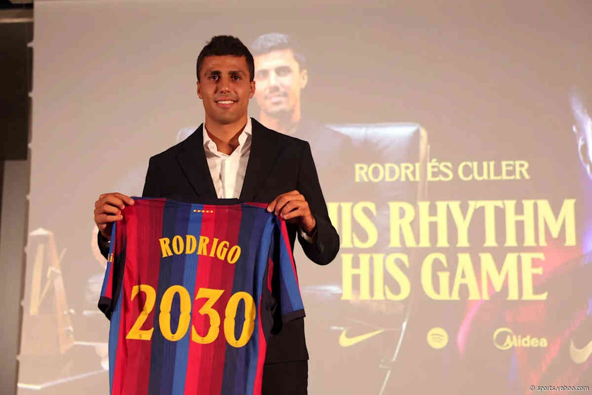 Barcelona complete Rodri transfer from Manchester City in £65.4million deal