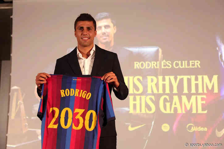 Barcelona complete Rodri transfer from Manchester City in £65.4million deal
