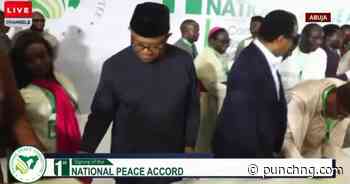 VIDEO: Tinubu, Obi, Sowore, others sign 2027 peace accord