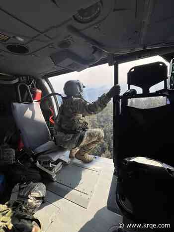 New Mexico National Guard provides support to crews fighting Frijoles Fire