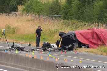 TikTok quizzed over illegal content videos after five teenagers die in wrong-way motorway crash
