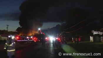 Explosions spark massive fire at Ohio recycling plant