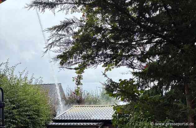 FW-PI: Halstenbek: Garagenbrand - Feuerwehr verhindert Übergreifen auf Nachbarhaus