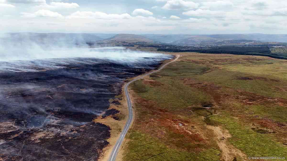 The list of wildfires crews and soldiers are still battling in Wales