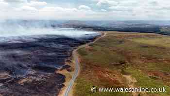 The list of wildfires crews and soldiers are still battling in Wales