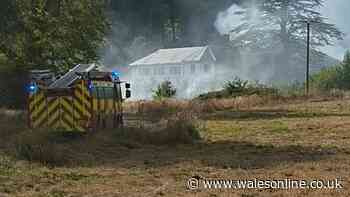 Fire breaks out at historic building