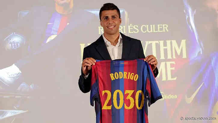 Rodri ready for 'excitement again' after Barca complete £65m deal