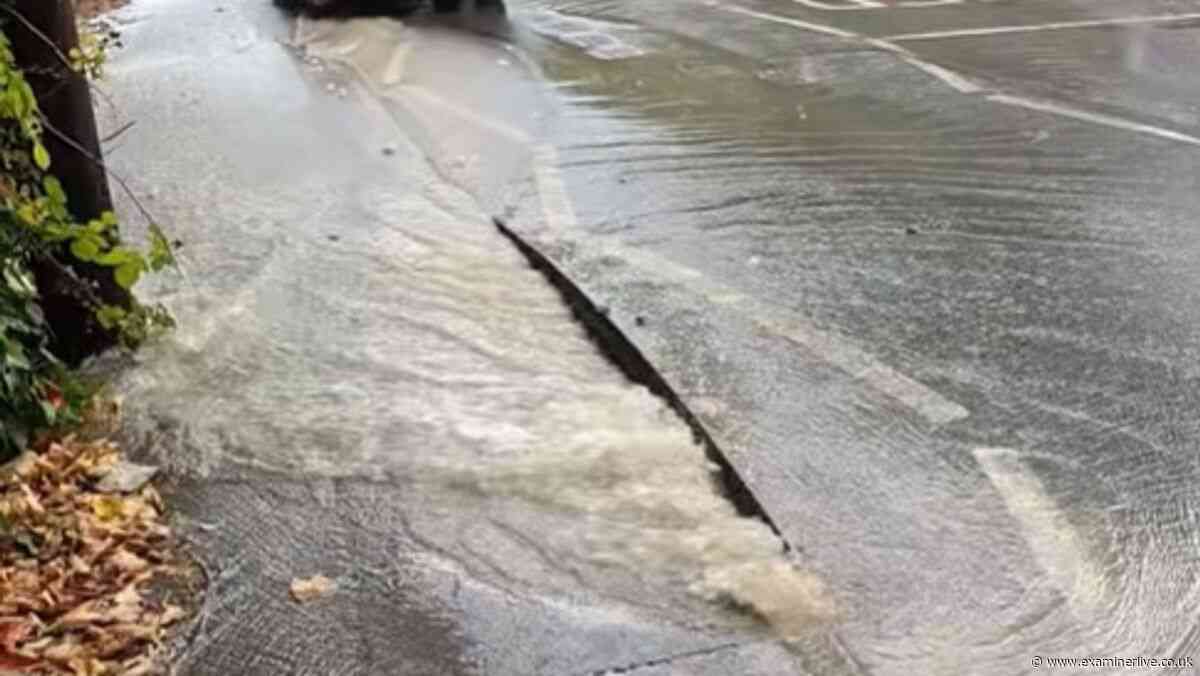 Batley burst water pipe LIVE as Yorkshire Live closes road and hands out bottles