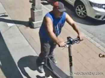 Suspect in e-scooter thefts sought by police