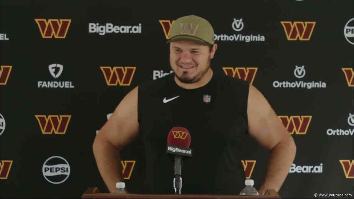 C Nick Allegretti Speaks To The Media After Practice | Washington Commanders