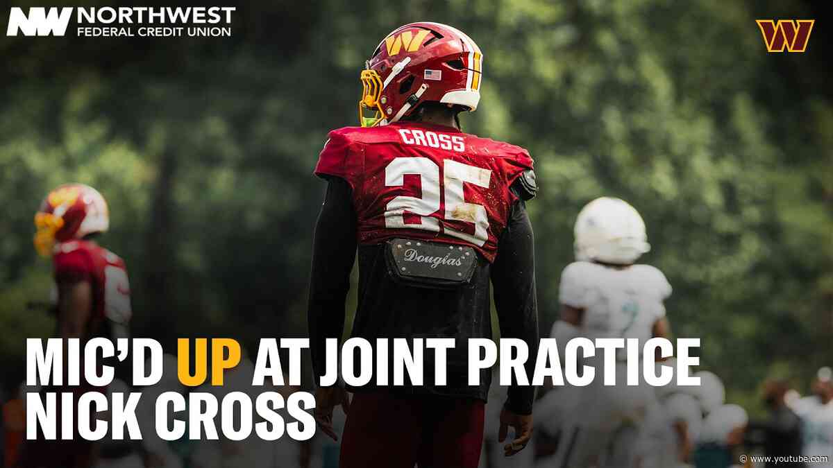 Nick Cross Mic'd Up For Joint Practice With The Miami Dolphins | Washington Commanders | NFL