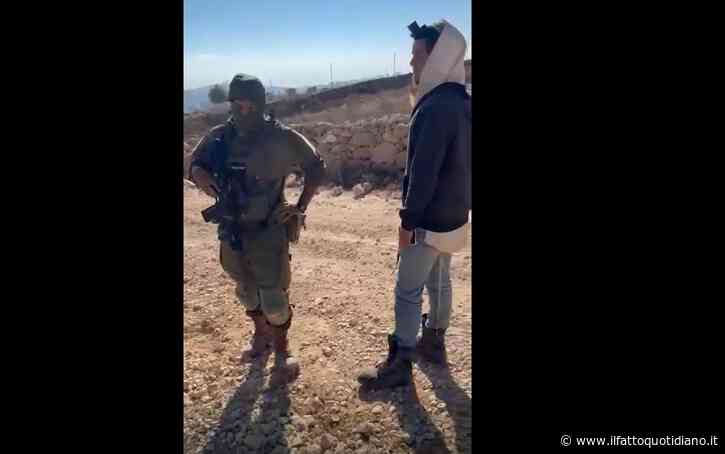 Qusra, il video del palestinese-statunitense Loui Ridi mentre affronta il colono: “Questa è la mia casa”
