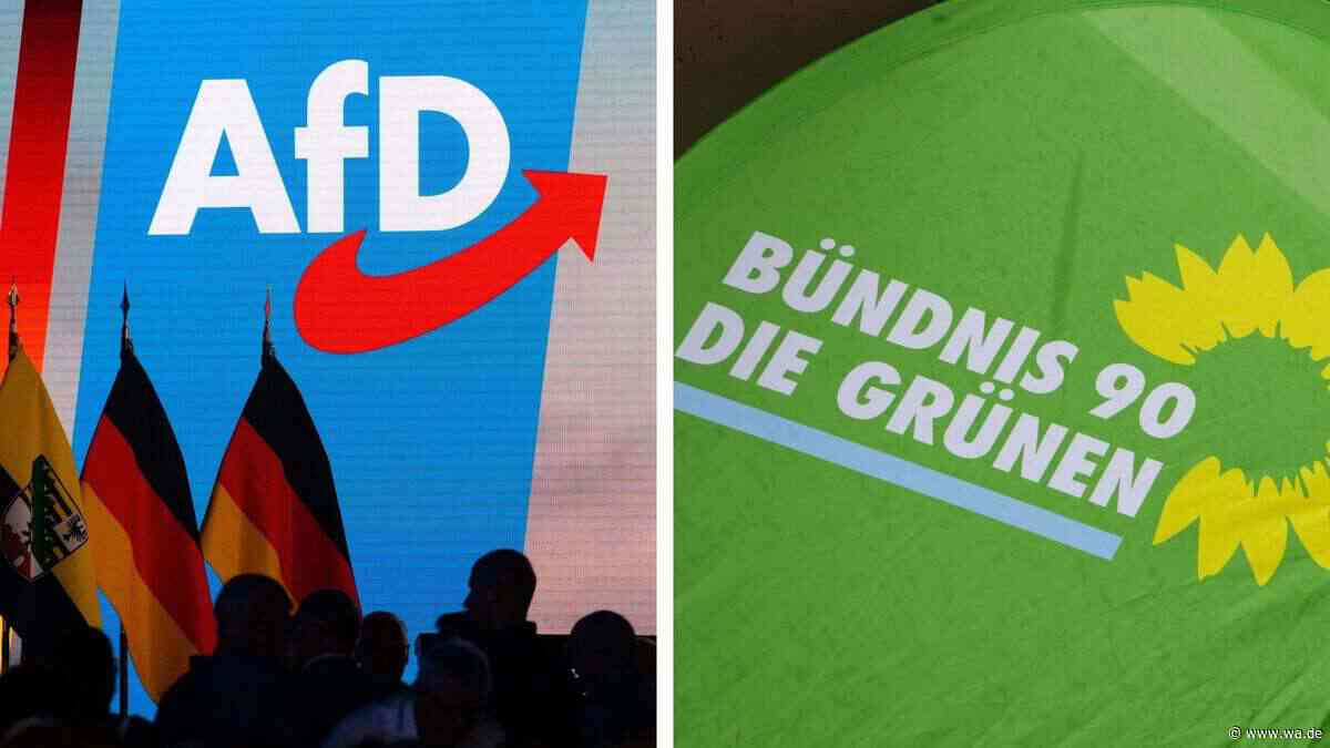 AfD bleibt stärkste Partei: Großer Vorsprung vor der Union – Grüne mit bestem Ergebnis seit Langem