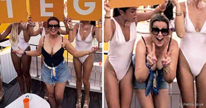 Susanna Reid nearly unrecognisable raving at Ibiza super club
