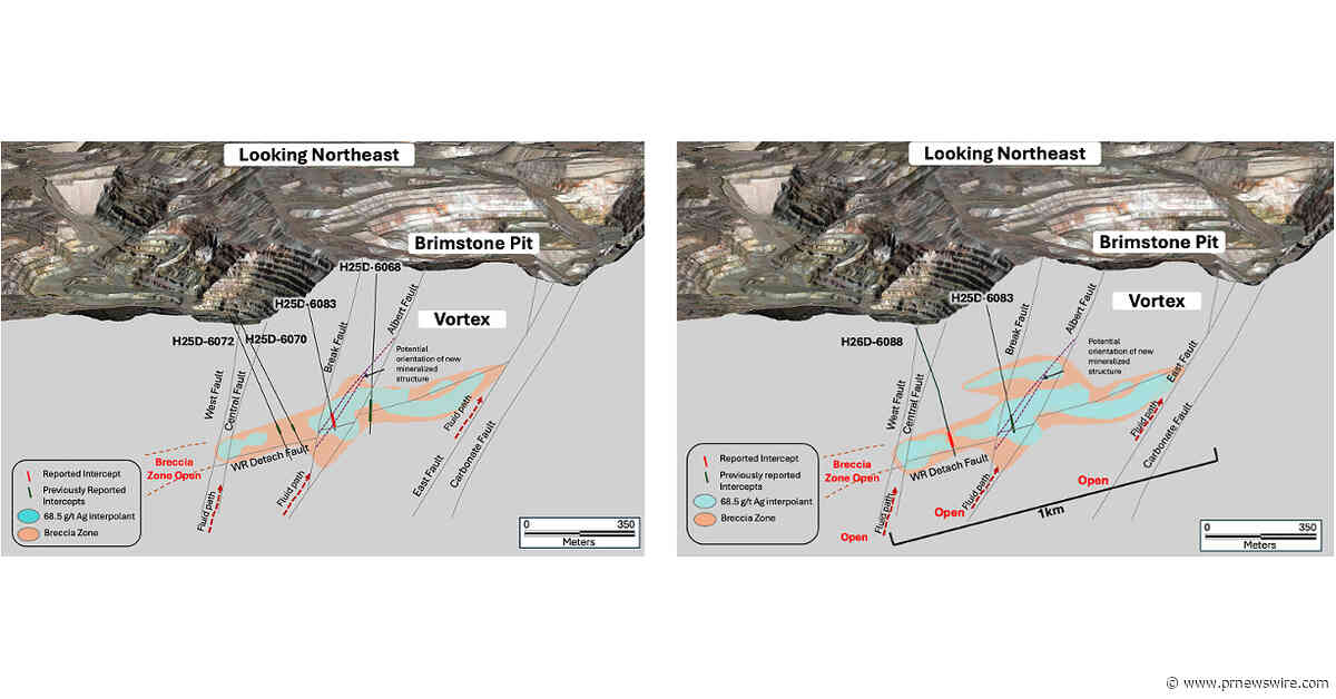 Hycroft Extends High-Grade Silver at Brimstone and Vortex