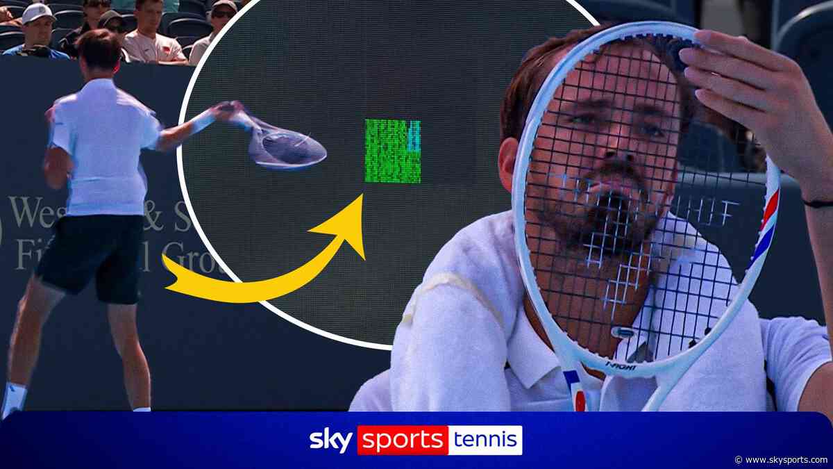 Ball to the face? Another lost game? | What causes Medvedev to throw racket at LED boards?