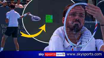 Ball to the face? Another lost game? | What causes Medvedev to throw racket at LED boards?
