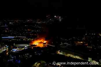 Around 100 firefighters tackle major blaze in southeast London