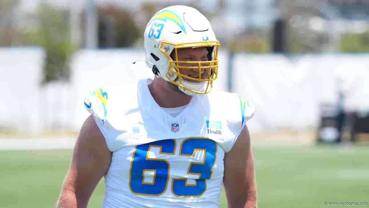 Chargers C Tyler Biadasz carted off field with leg injury
