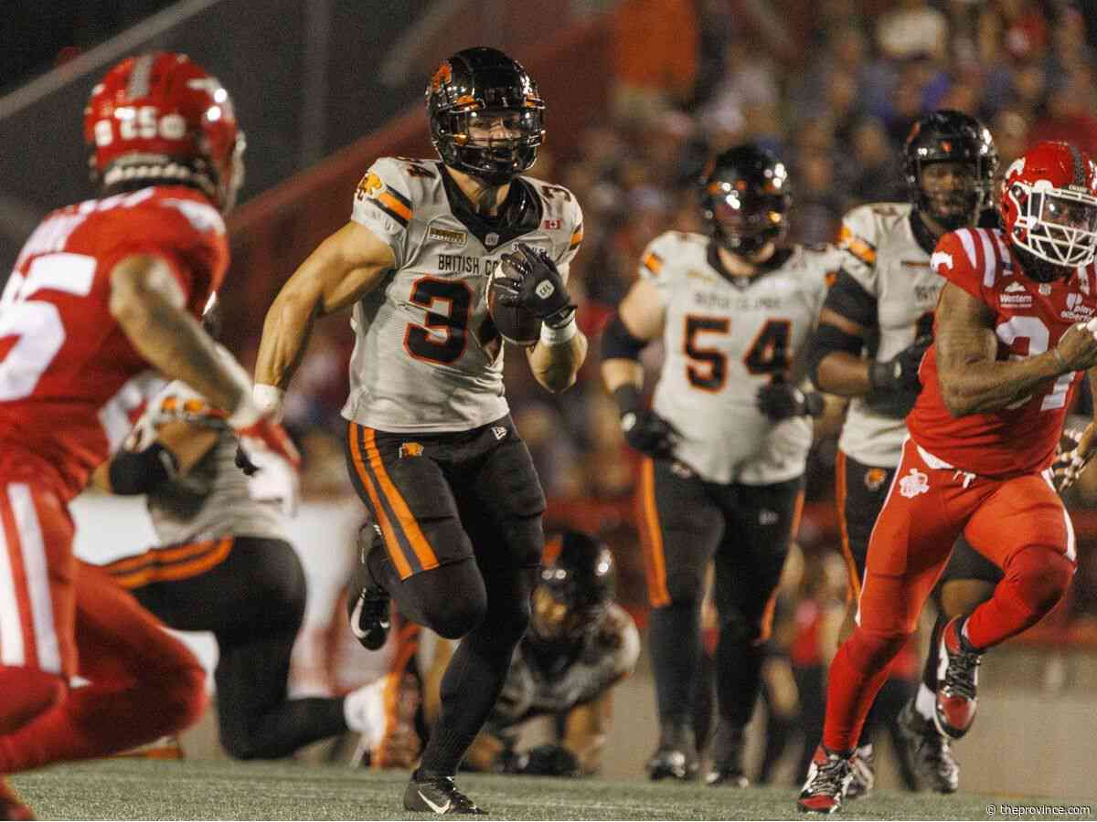 B.C. Lions this week: Can Zander Horvath keep his run of rushing success going against Roughriders?