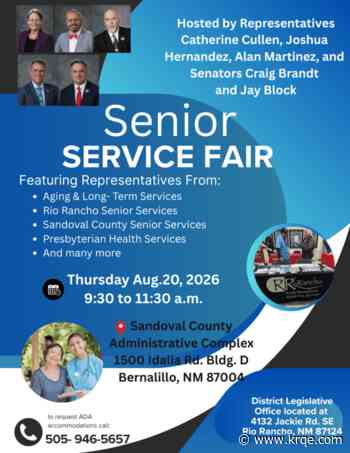 Senior Service Fair to be held in Bernalillo on Thursday