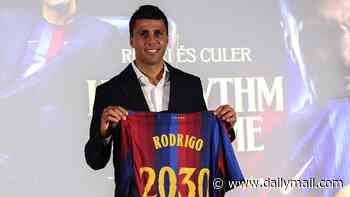 How Barcelona have pulled off the transfer of the summer by signing Rodri... despite fans in Spain being convinced he was set for bitter rivals Real Madrid