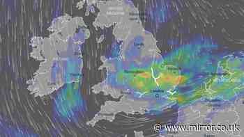 UK weather maps show exact time violent thunderstorms and rain to batter nation