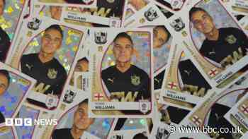 Robbie Williams immortalised as a Panini shiny