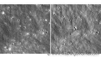 Before-and-after NASA images show crater carved by a SpaceX rocket that slammed into the moon
