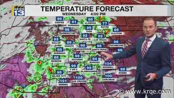 Near-record heat, storm chances build this week