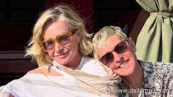 'Lucky' Ellen DeGeneres swoons over wife Portia de Rossi and shares intimate new photo as they celebrate 18th wedding anniversary