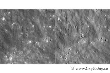 Before-and-after NASA images show crater carved by a SpaceX rocket that slammed into the moon