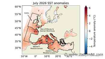 Europe's seas are experiencing an 'alarming' surge in temperatures - and scientists say climate change is to blame