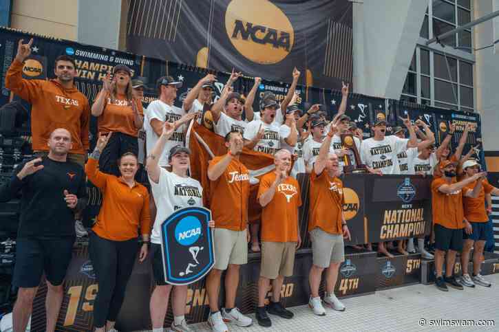 Defending NCAA Champs Texas Men Announce 2026-2027 Swim & Dive Schedule
