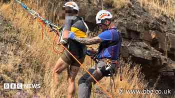 Walker rescued after falling 70m on Mam Tor