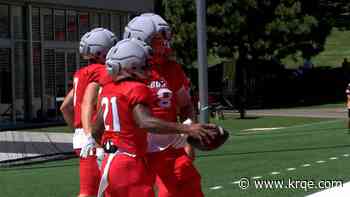 UNM football hoping to name starters by next week