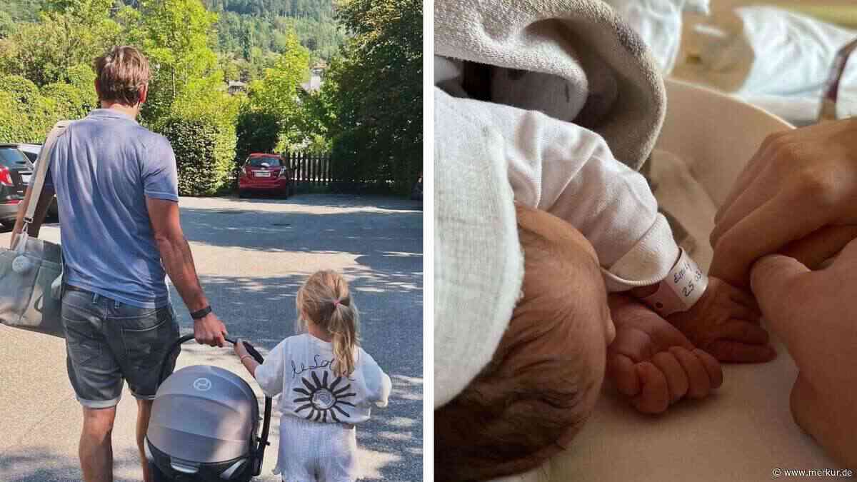„Willkommen auf der Welt“: Ski-Star trägt neugeborenes Baby nach Hause