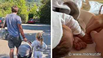 „Willkommen auf der Welt“: Ski-Star trägt neugeborenes Baby nach Hause