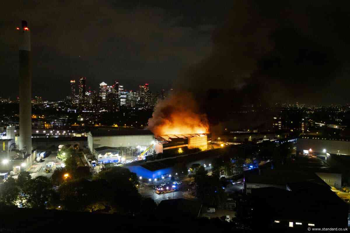 Recycling facility fire brought under control but structure ‘severely damaged’
