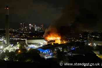 Recycling facility fire brought under control but structure ‘severely damaged’