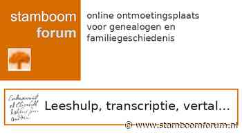 Oude tekst vertalen [Leeshulp, transcriptie, vertaling, betekenis ]