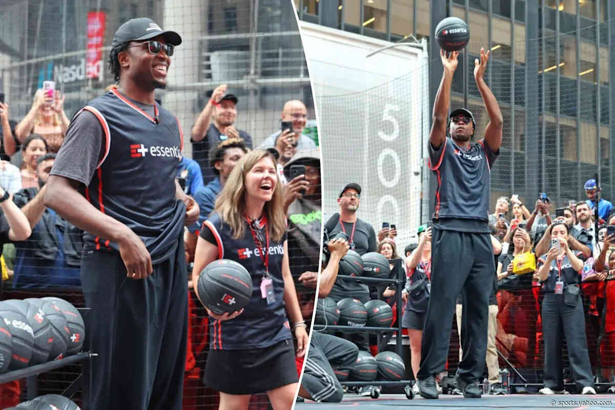 OG Anunoby relives his iconic NBA Finals moment — with the help of fans in Times Square