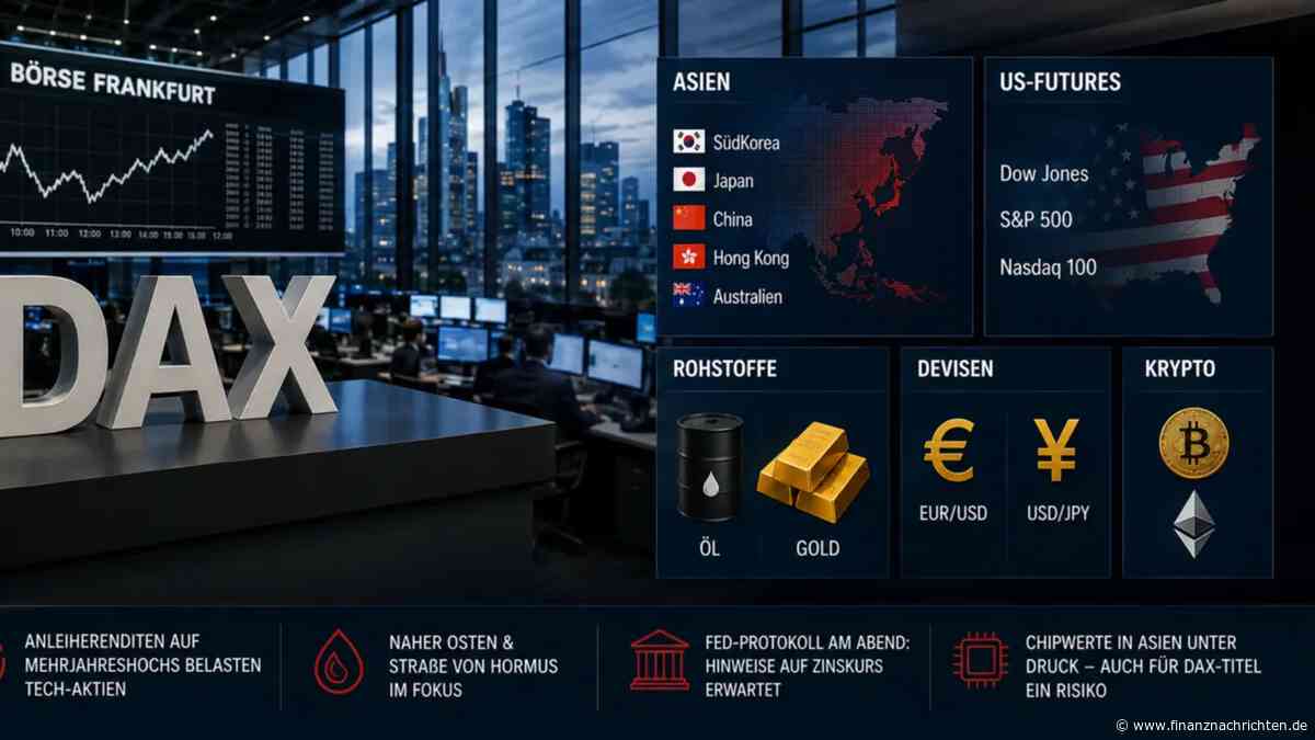 Öl steigt weiter: DAX hält sich stabil - doch aus Asien rollt die nächste Tech-Verkaufswelle
