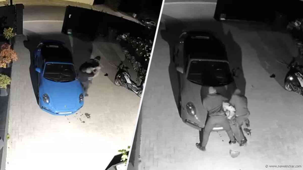 Beelden tonen brute overval op restauranteigenaar: Rolex van €35.000 gestolen