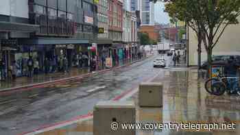 Exact time Met Office forecasts heavy rain and 'thunder showers' for Coventry