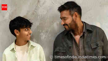 Ajay Devgn visits Trimbakeshwar temple holding son Yug's hand