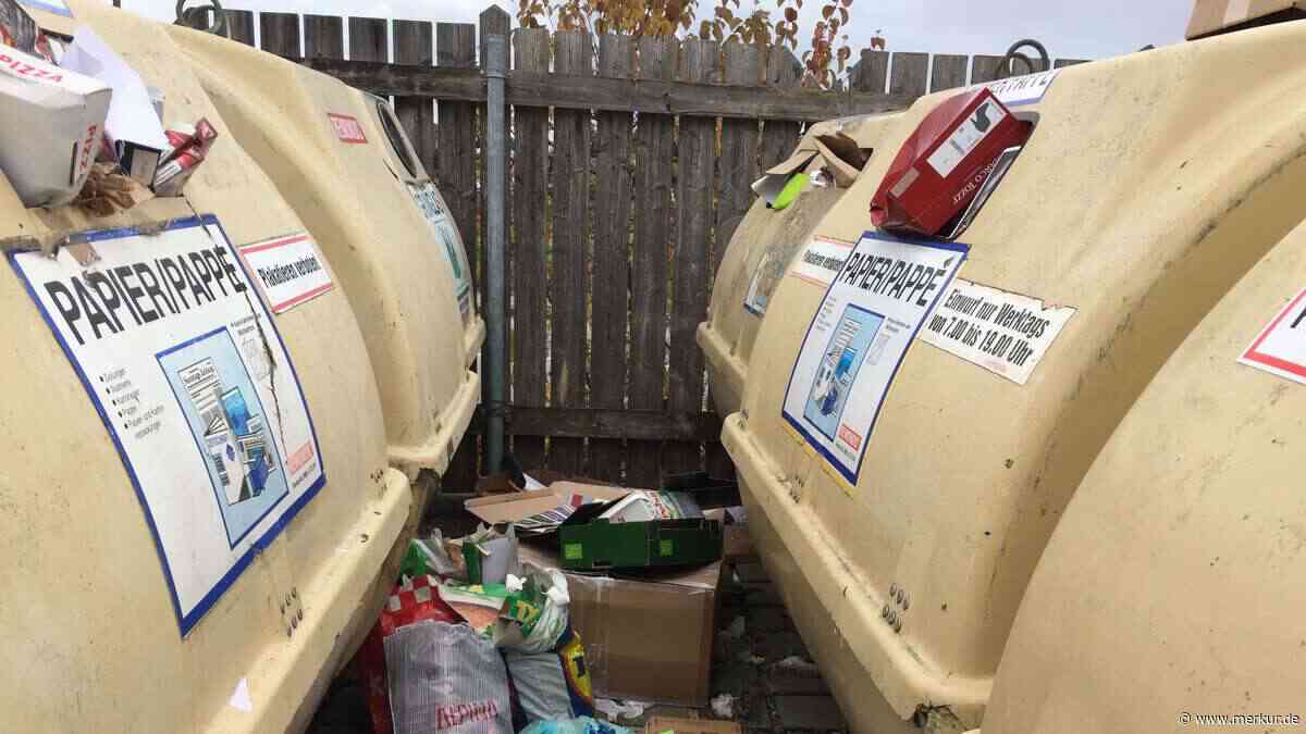 Vaterstetten: Auswärtige entsorgen Plastikmüll an Wertstoffinseln