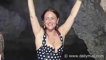 Strictly's Jaime Winstone shows off her best moves in a polka-dot swimsuit and cosies up to her husband James in Ibiza ahead of the show's launch