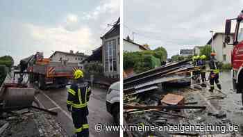 Tornado trifft Wohnsiedlung in Österreich – Dach wird durch die Luft gerissen